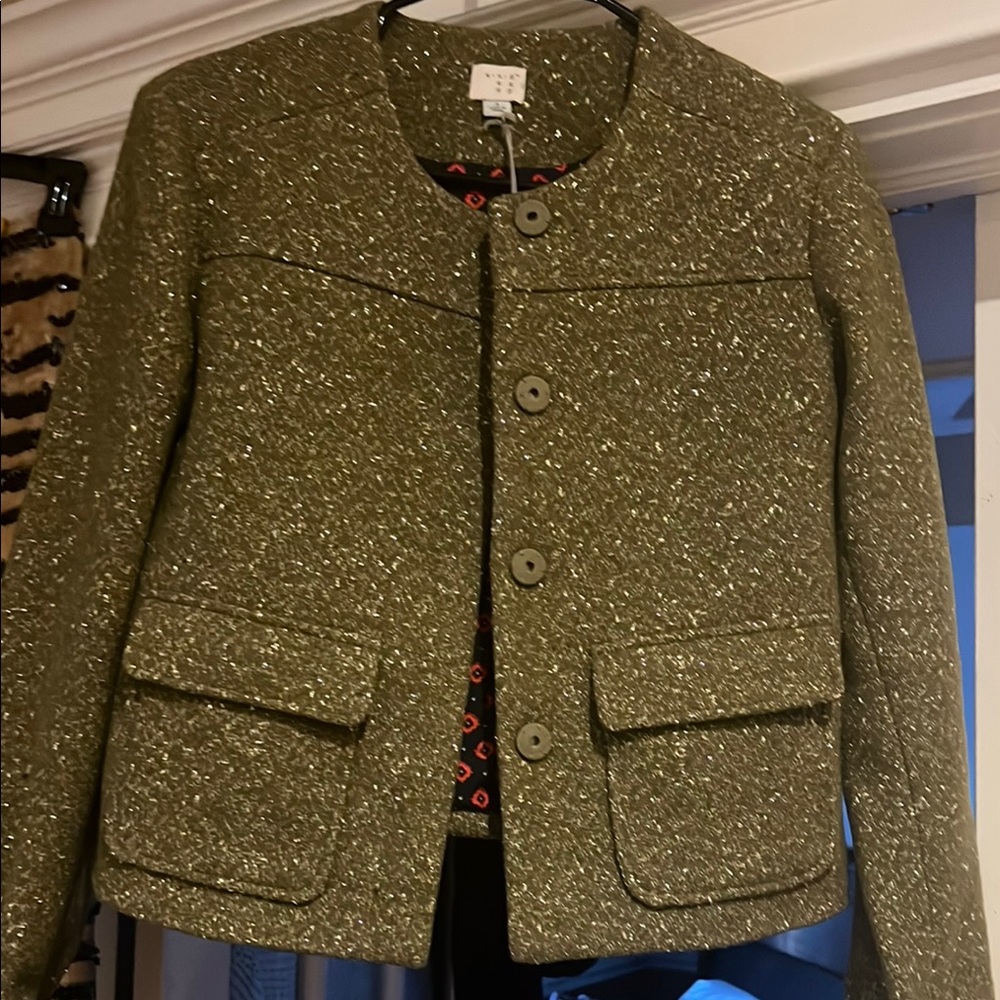 Women's Green Tweed Jacket